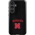 University of Nebraska Collegiate Text Black Galaxy S25 Impact Case